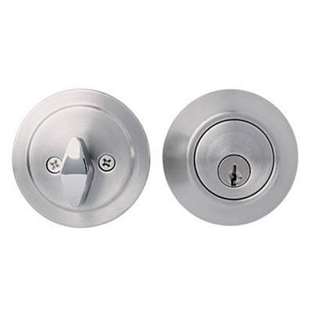 Gourmetgalley LA2132 Apex Single Cylinder Deadbolt in Satin Chrome GO157193